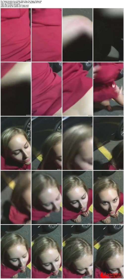 Facial Cumshot On A White Bitch Was The Happy Ending
